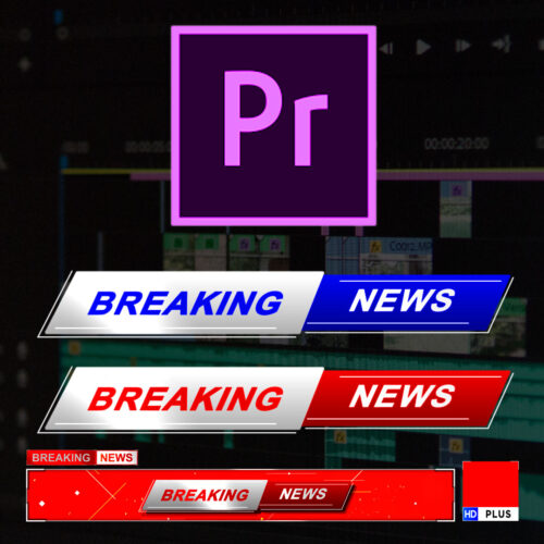 Breaking news and Headlines news adobe premiere template