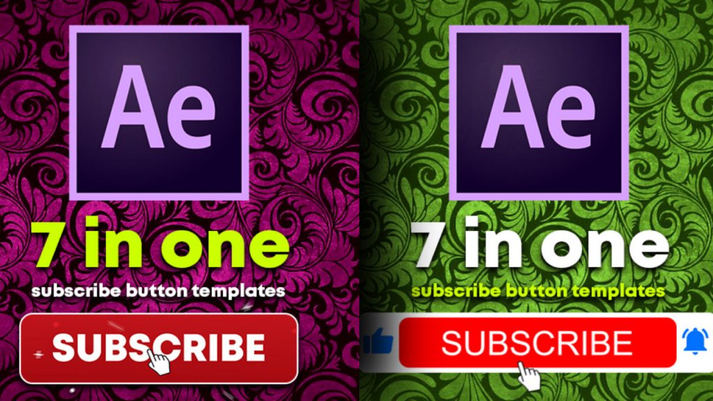 YouTube subscribe button png with bell icon adobe after effects templates download