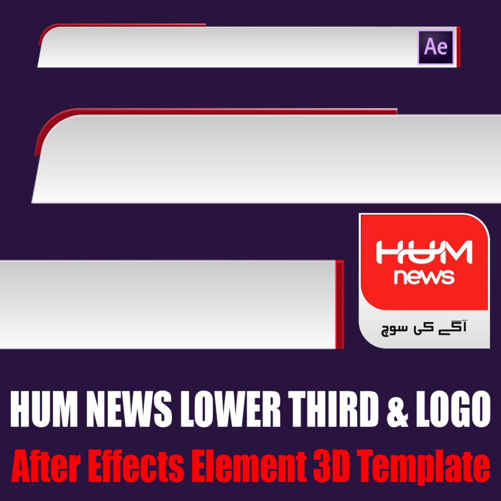 News Lowerthird and logo animation After Effects template mtc tutorials