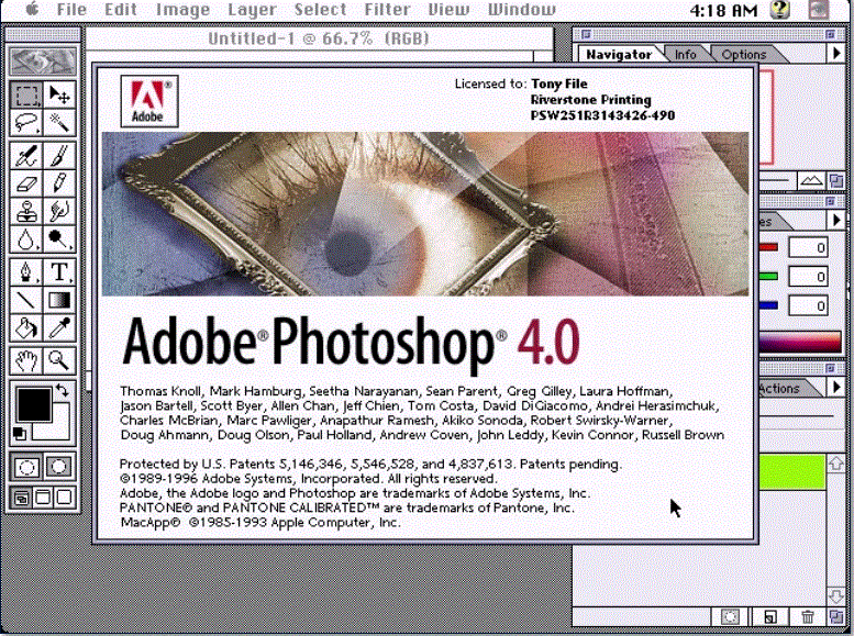 PHOTOSHOP 4.0 (1996)