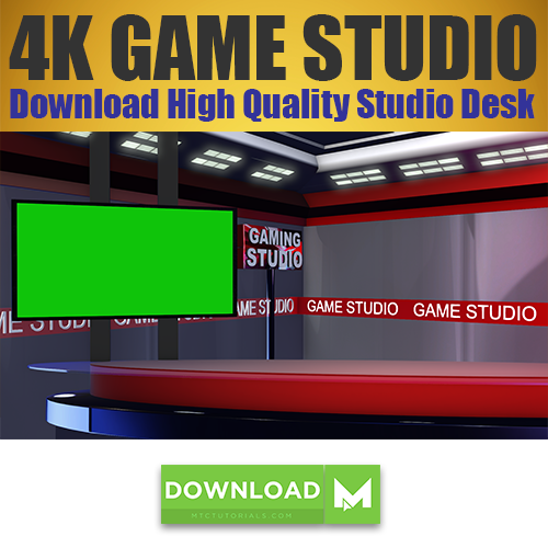 Game Studio Desk Newsroom free High Quality Background - BunerTV