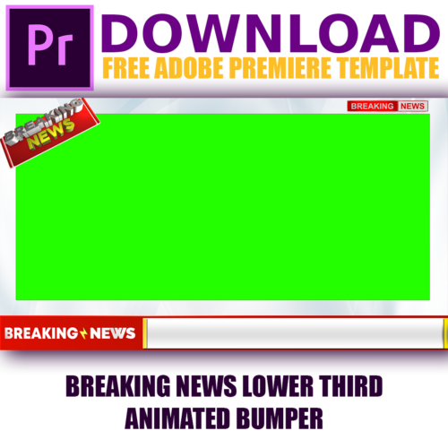 Adobe Premiere template For News Channels Clean Design - mtctutorials.com