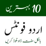 10 best urdu fonts
